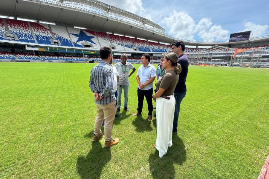 Gramado do Novo Mangueirão passa por inspeção da CBF para receber Seleção Brasileira